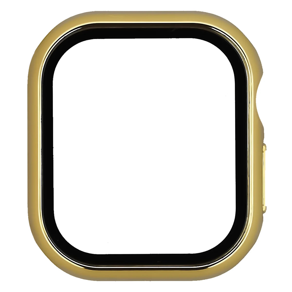 Schutzhülle mit Glas für Apple Watch Series 12 42mm, Bizon Case Watch Adamo, Golden (8/8)