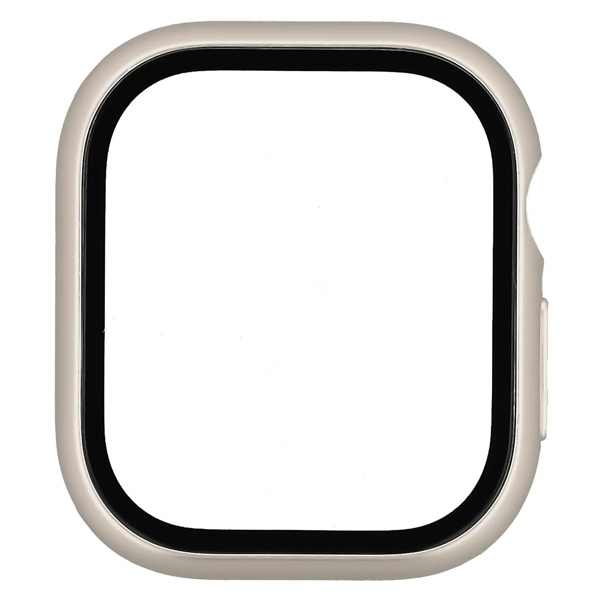 Schutzhülle mit Glas für Apple Watch Series 12 46mm, Bizon Case Watch Adamo, Satin Champagner (8/8)