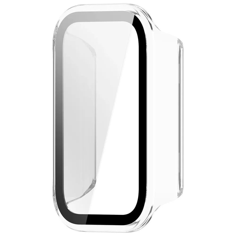Schutzhülle mit Glas für Xiaomi Smart Band 11 Active, Bizon Case Watch Adamo, Transparent (3/8)