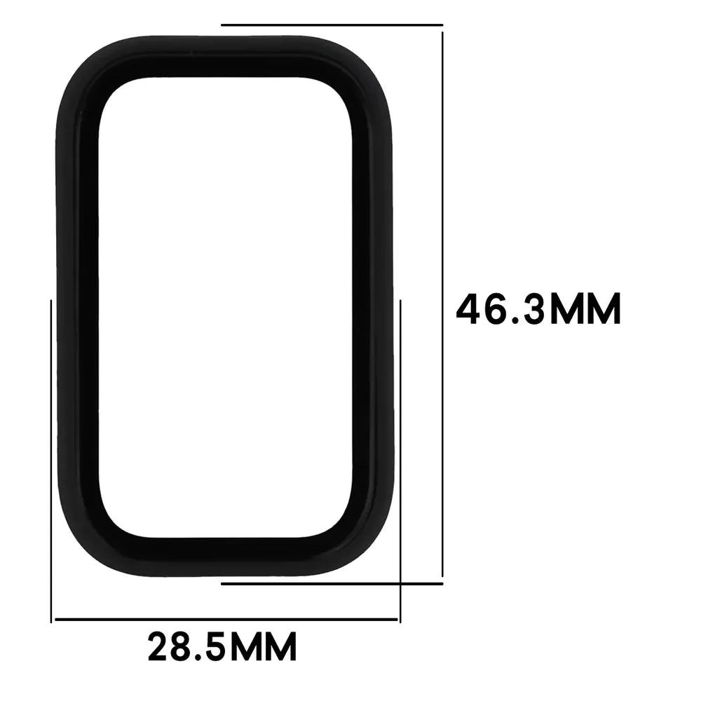 Schutzhülle mit Glas für Xiaomi Smart Band 11 Active, Bizon Case Watch Adamo, mattes Schwarz (2/8)