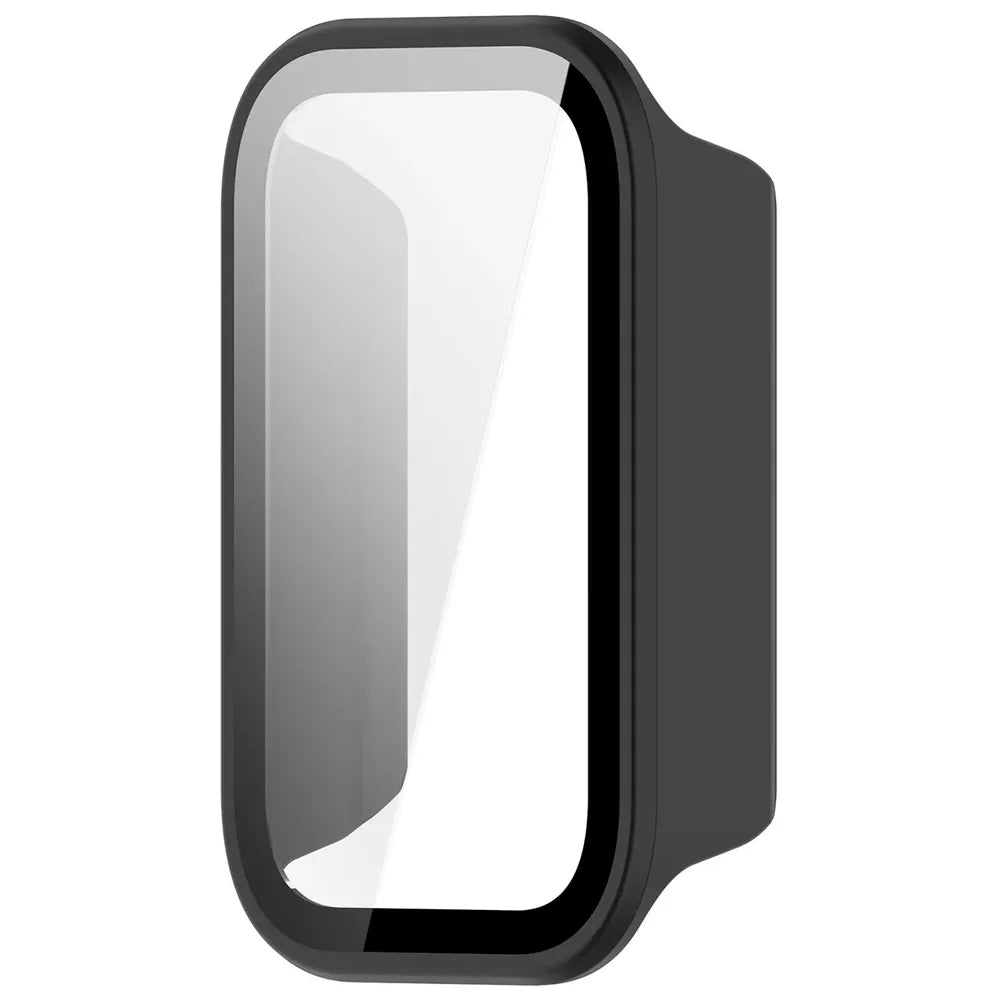 Schutzhülle mit Glas für Xiaomi Smart Band 11 Active, Bizon Case Watch Adamo, mattes Schwarz (3/8)