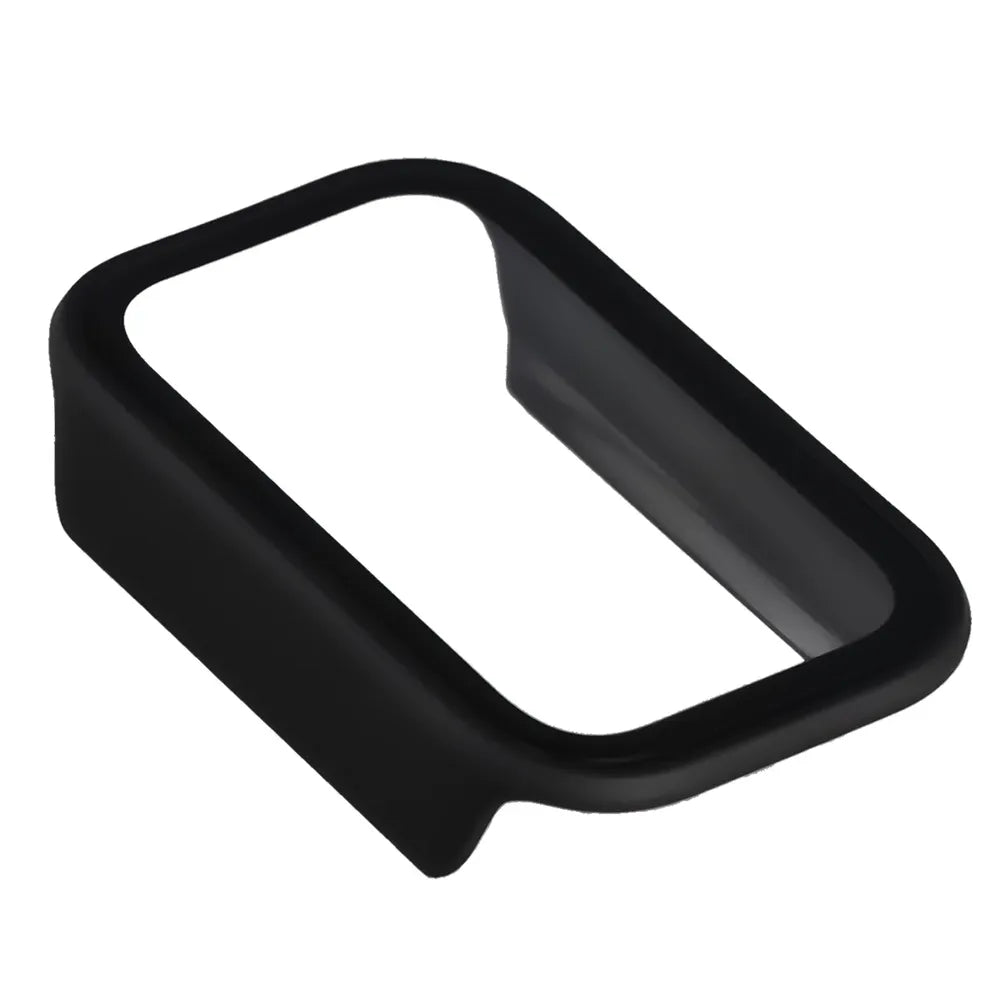 Schutzhülle mit Glas für Xiaomi Smart Band 11 Active, Bizon Case Watch Adamo, mattes Schwarz (7/8)