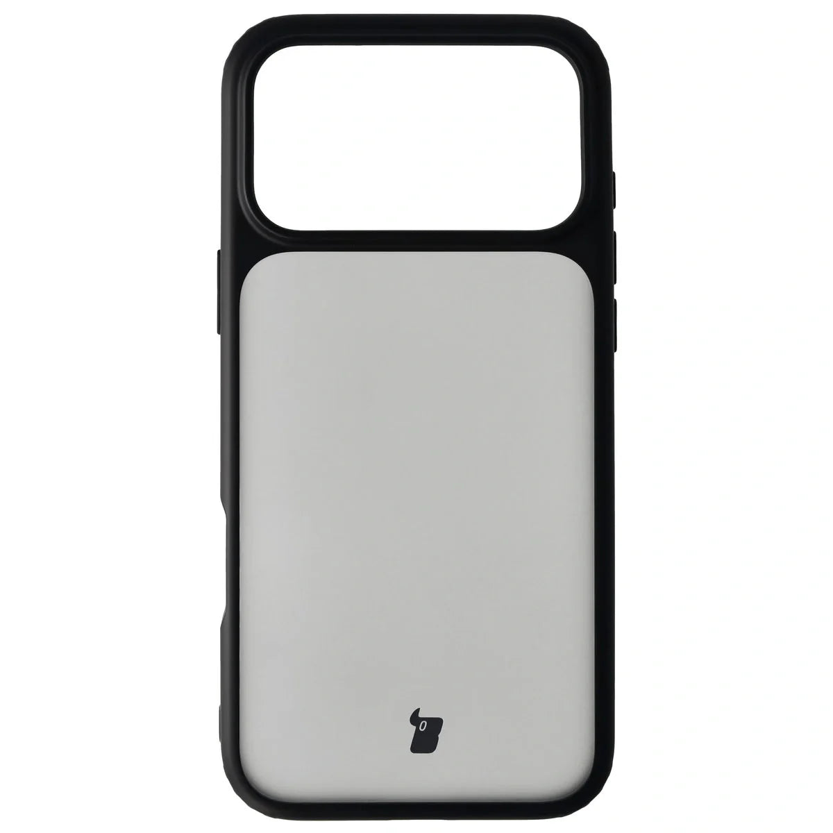 Handyhülle für iPhone 17 Pro Max, Bizon Case Angelo, Getönte mit schwarzem Rahmen