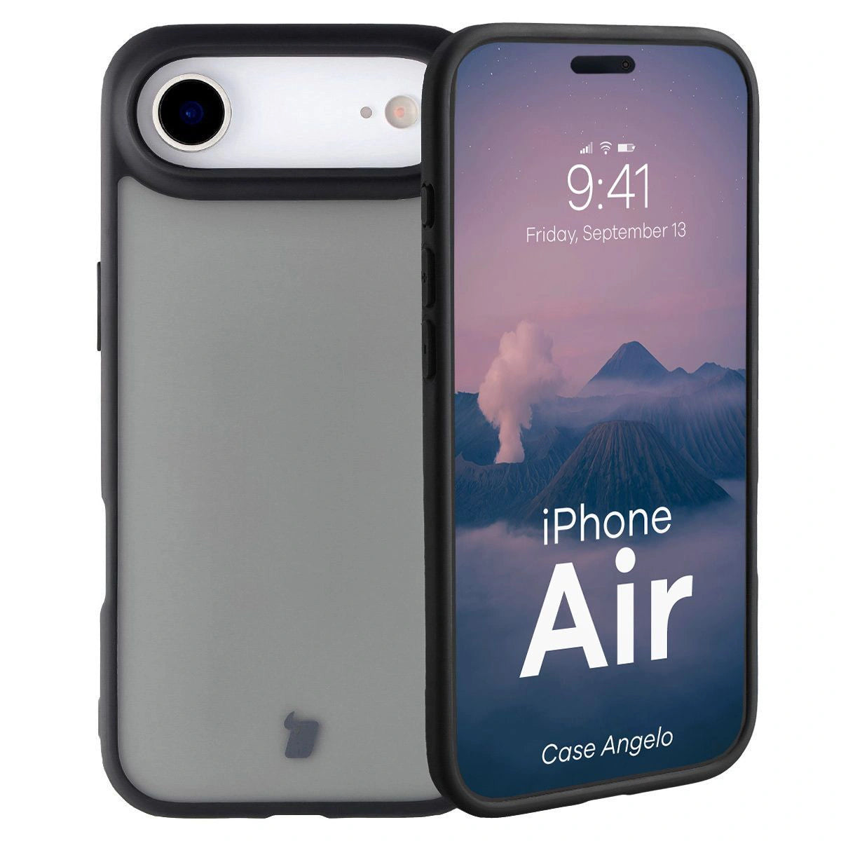 Handyhülle für iPhone Air, Bizon Case Angelo, Getönte mit schwarzem Rahmen