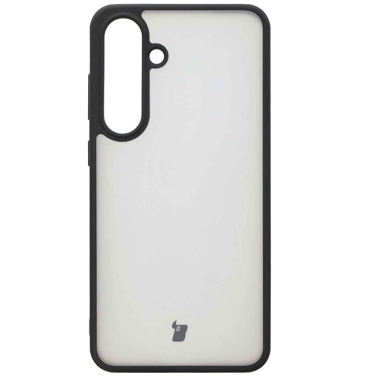 Handyhülle für Galaxy S25 Plus, Bizon Case Angelo, Durchscheinend mit schwarzem Rahmen