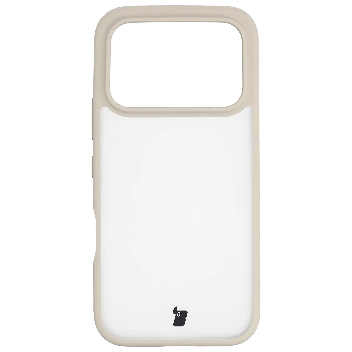 Handyhülle für Honor 600 5G / 600 Pro 5G, Bizon Case Angelo, Semitransparent mit beigem Rahmen