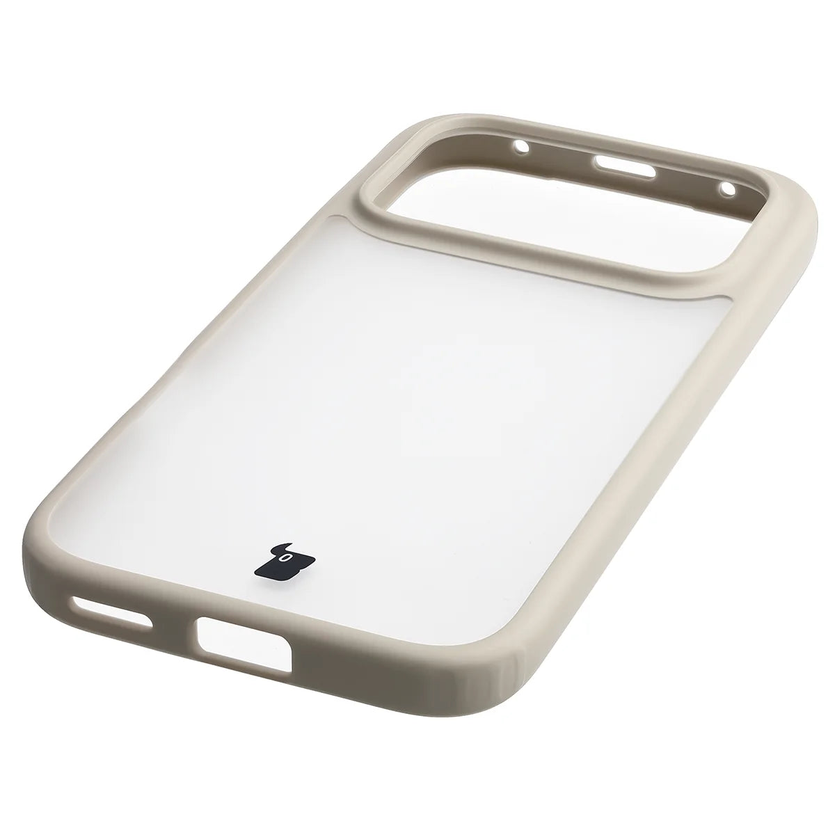 Handyhülle für Honor 600 5G / 600 Pro 5G, Bizon Case Angelo, Semitransparent mit beigem Rahmen
