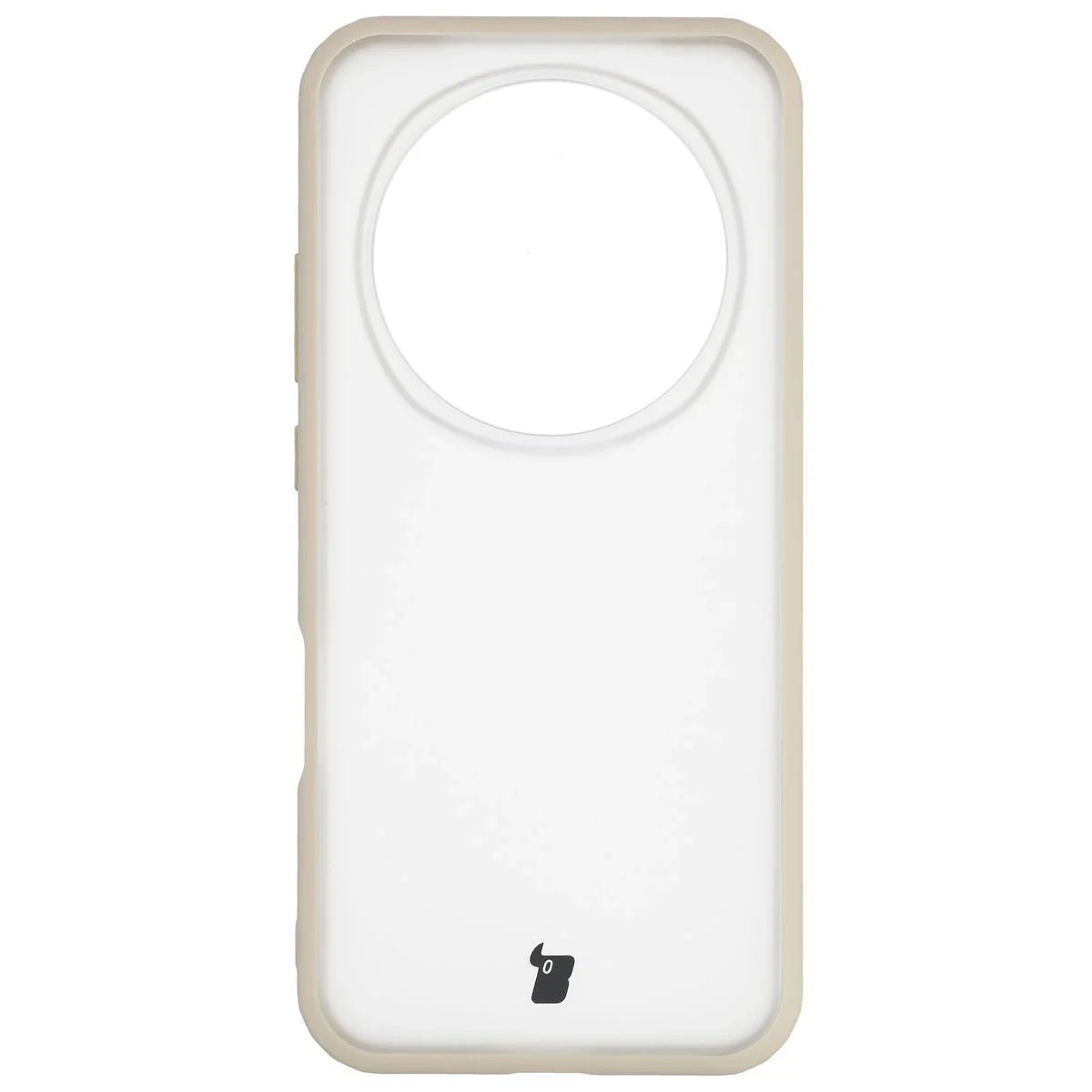 Handyhülle für Honor Magic8 Pro, Bizon Case Angelo, Semitransparent mit beigem Rahmen