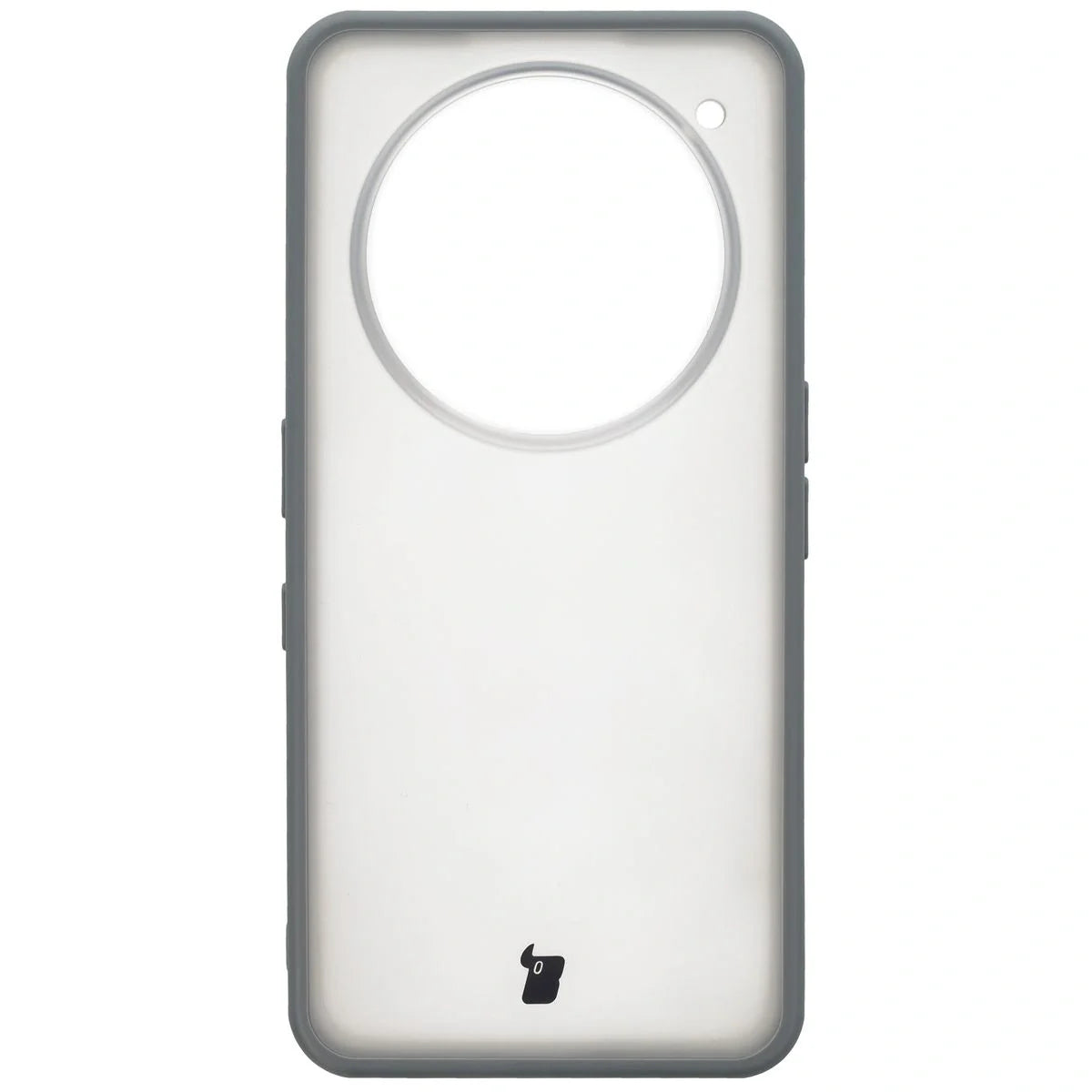 Handyhülle für Nothing Phone (3a) Pro, Bizon Case Angelo, Durchscheinend mit grauem Rahmen