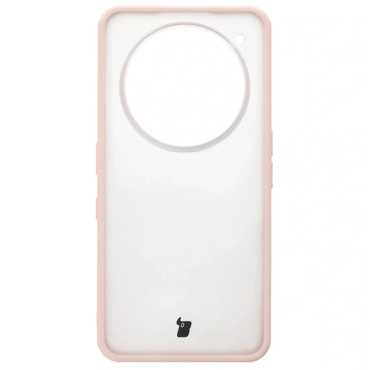 Handyhülle für Nothing Phone (3a) Pro, Bizon Case Angelo, Durchscheinend mit rosem Rahmen