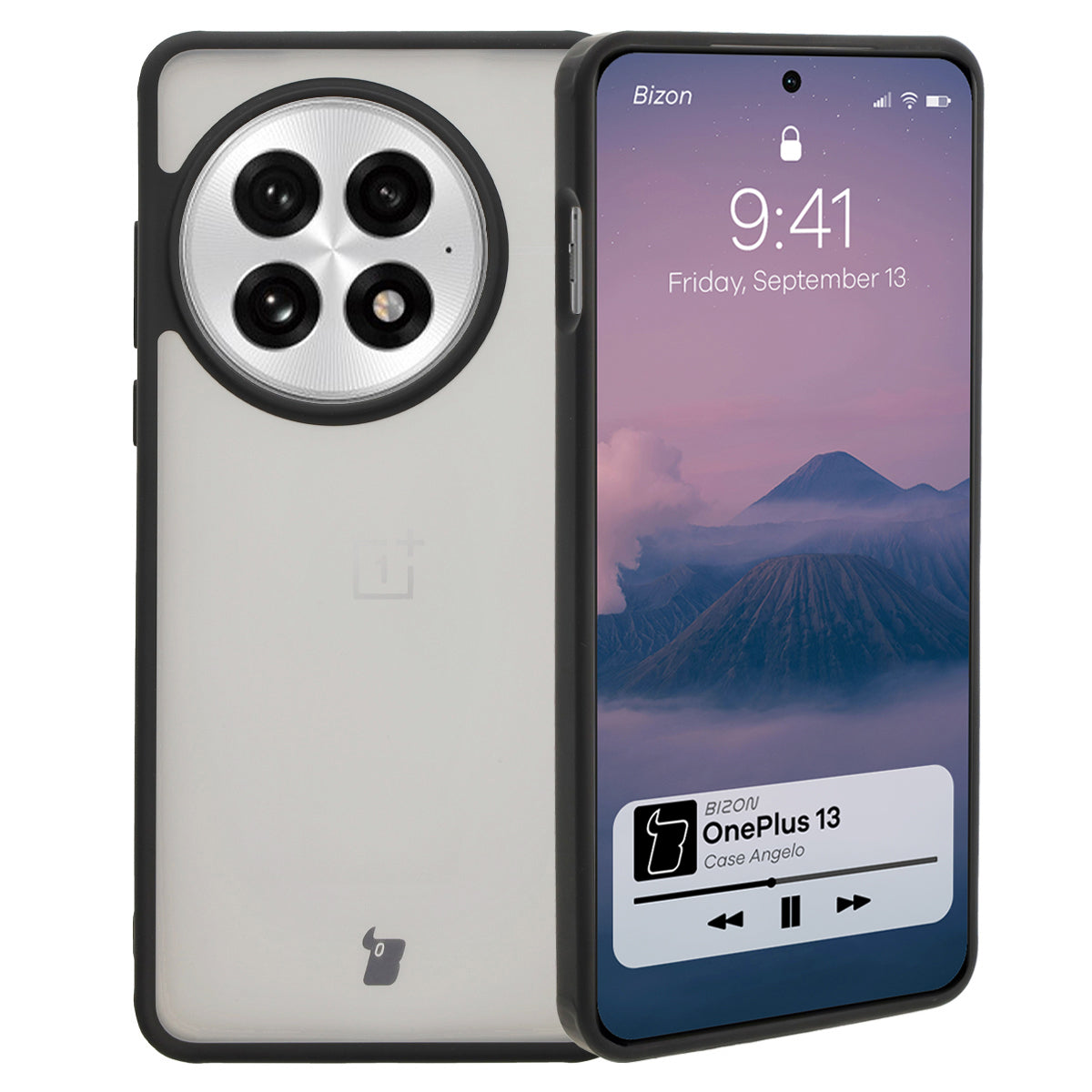 Handyhülle für OnePlus 13, Bizon Case Angelo, Durchscheinend mit schwa