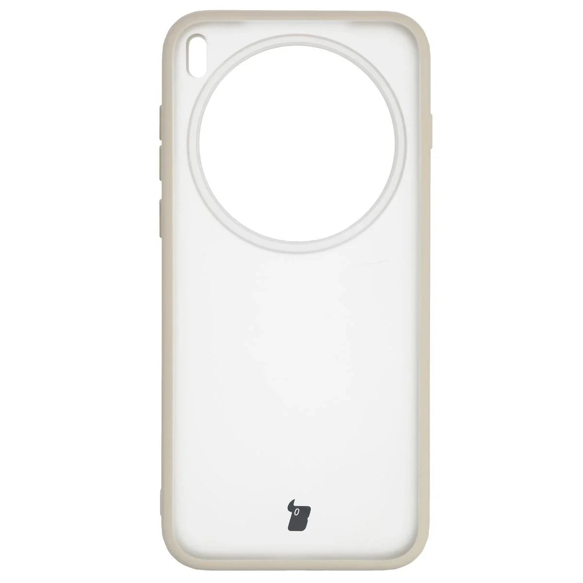 Handyhülle für Vivo X300 Pro, Bizon Case Angelo, Semitransparent mit beigem Rahmen