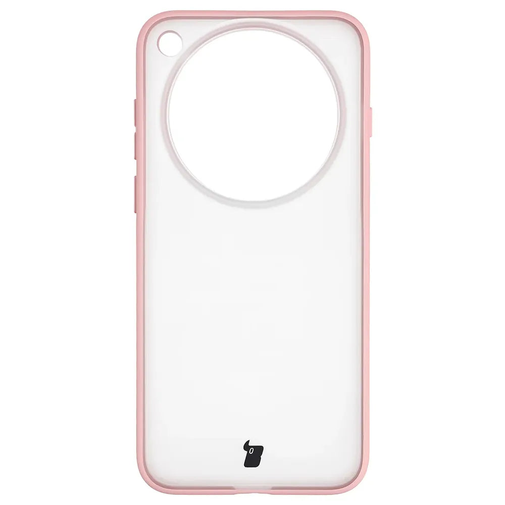 Handyhülle für Vivo X500 Pro Max, Bizon Case Angelo, Semitransparent mit hellrosem Rahmen (2/6)