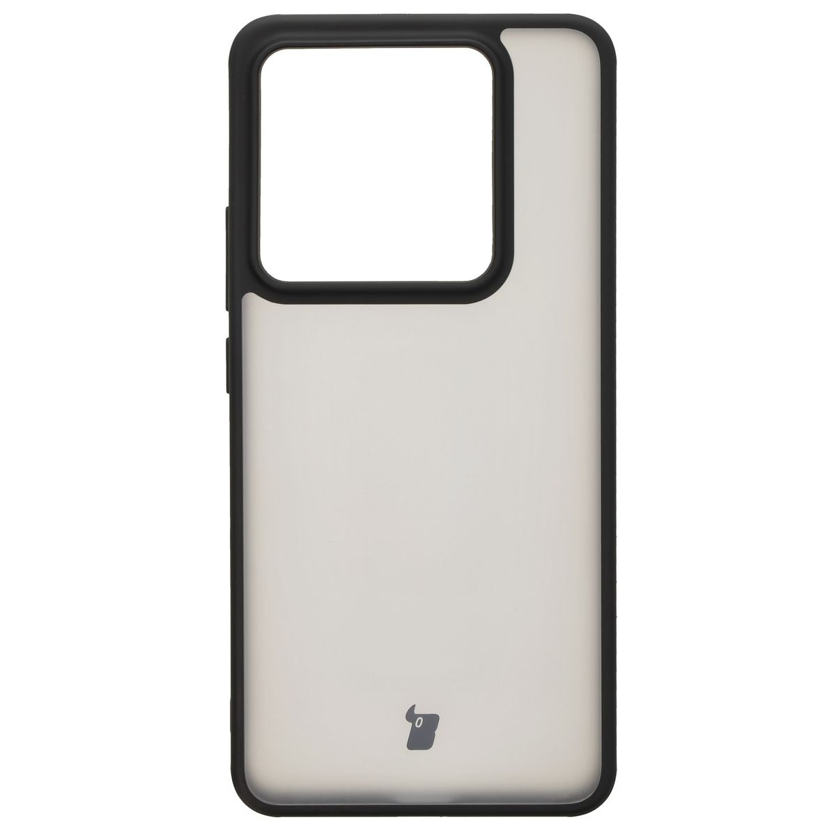 Handyhülle für Xiaomi 14T Pro, Bizon Case Angelo, Durchscheinend mit schwarzem Rahmen