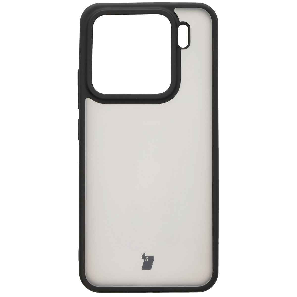 Handyhülle für Xiaomi 15, Bizon Case Angelo, Durchscheinend mit schwarzem Rahmen