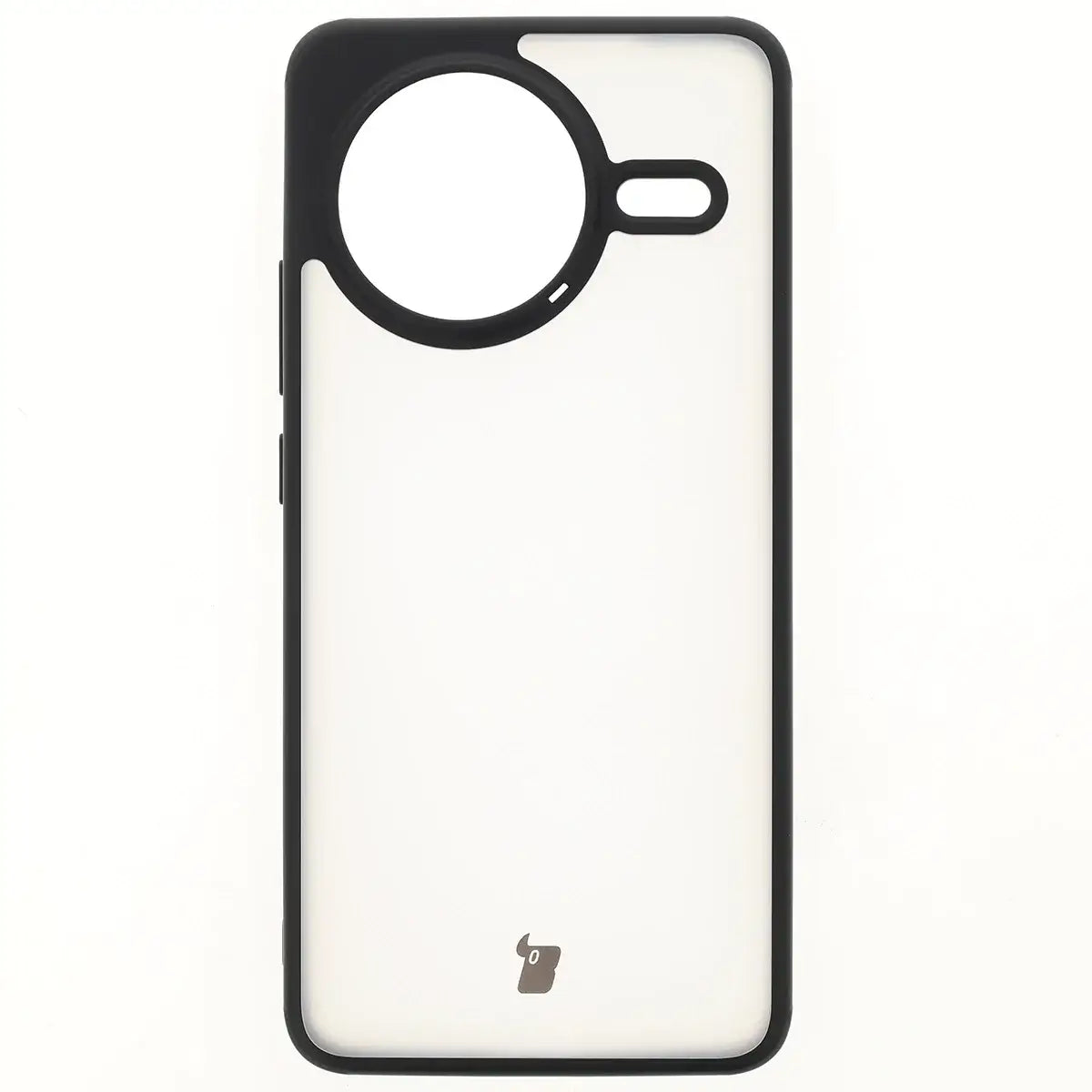 Handyhülle für Xiaomi Poco F7 Pro, Bizon Case Angelo, Durchscheinend mit schwarzem Rahmen