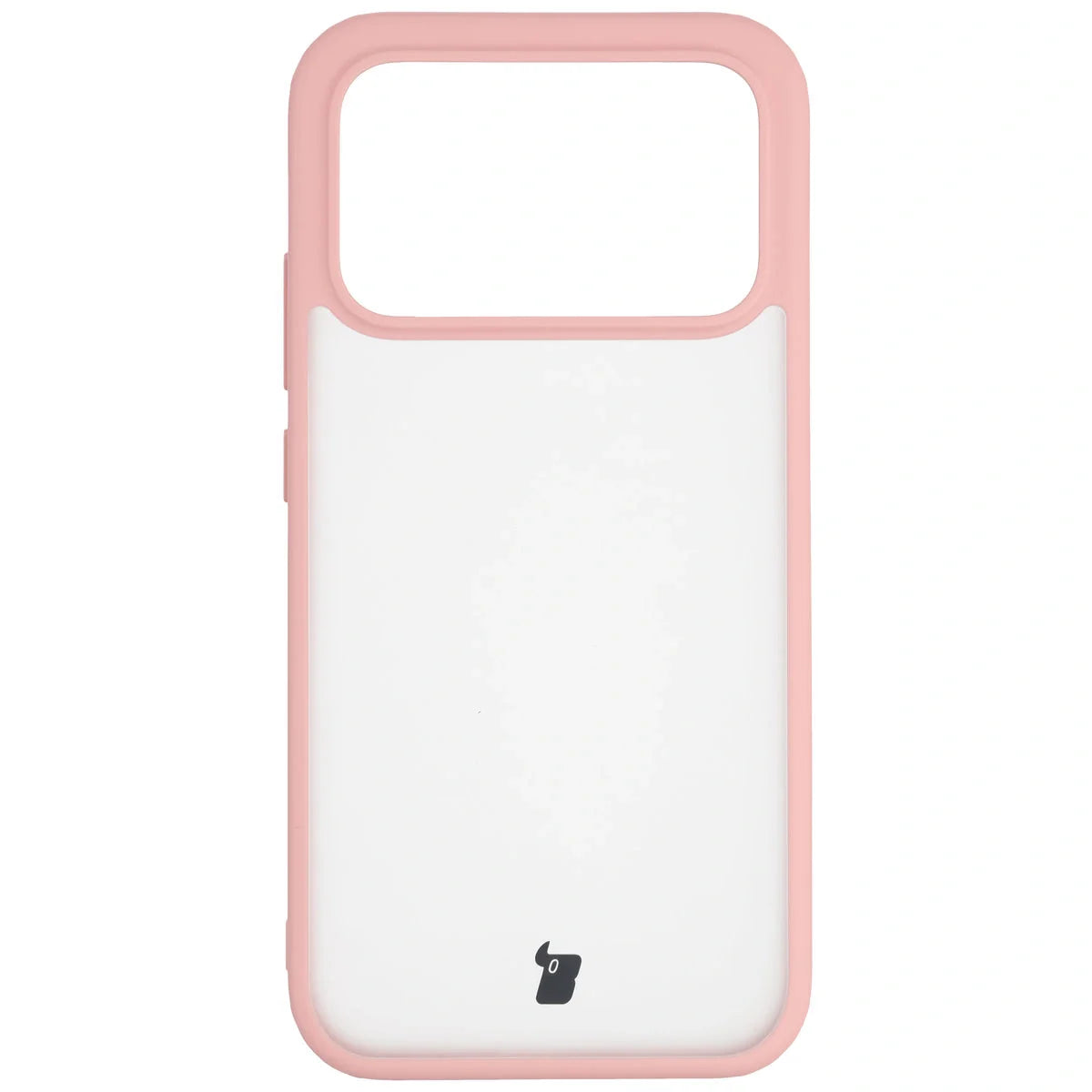 Handyhülle für Xiaomi POCO F8 Pro, Bizon Case Angelo, Semitransparent mit hellrosa Rahmen