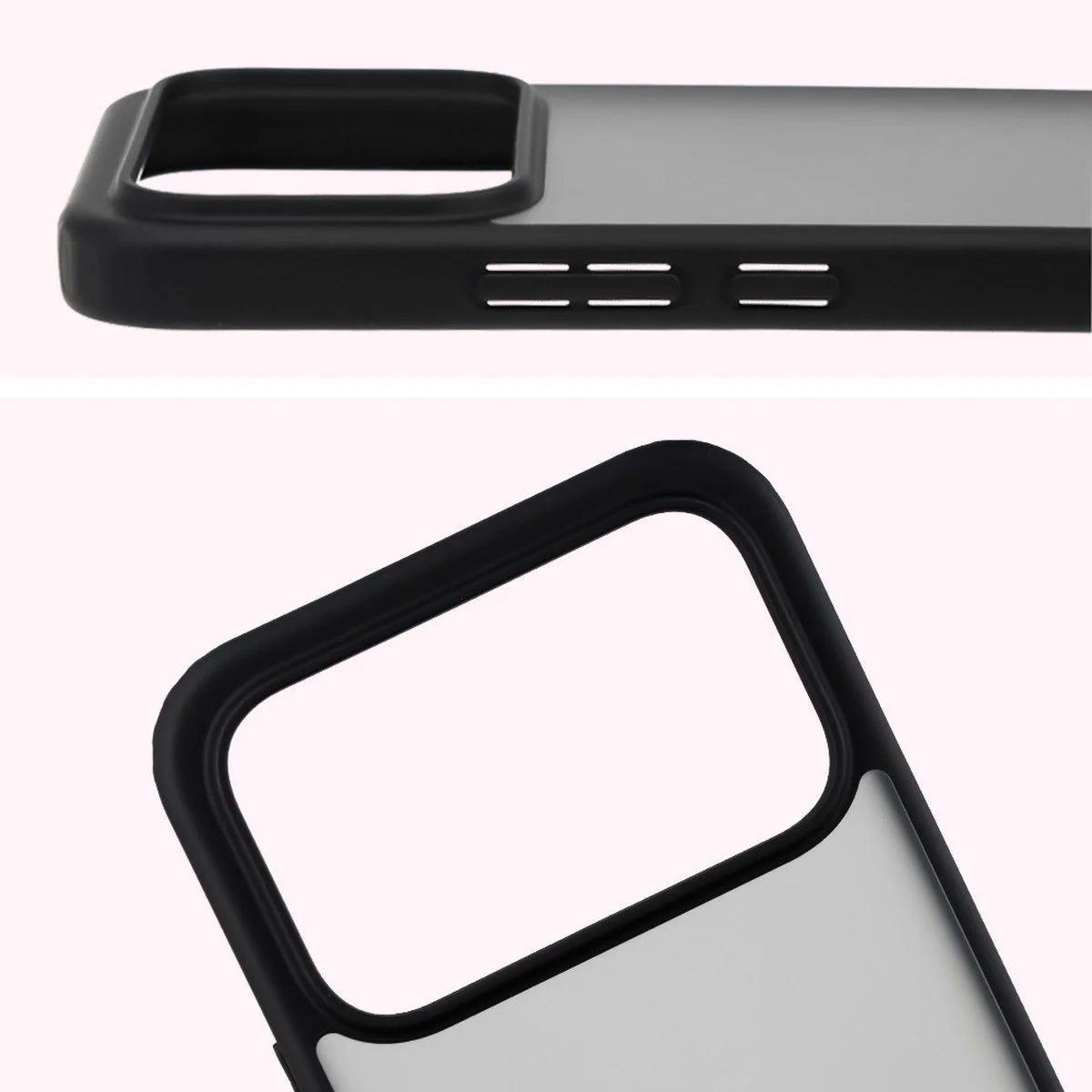 Handyhülle für Xiaomi POCO F9 Ultra, Bizon Case Angelo, Getönte mit schwarzem Rahmen (3/6)