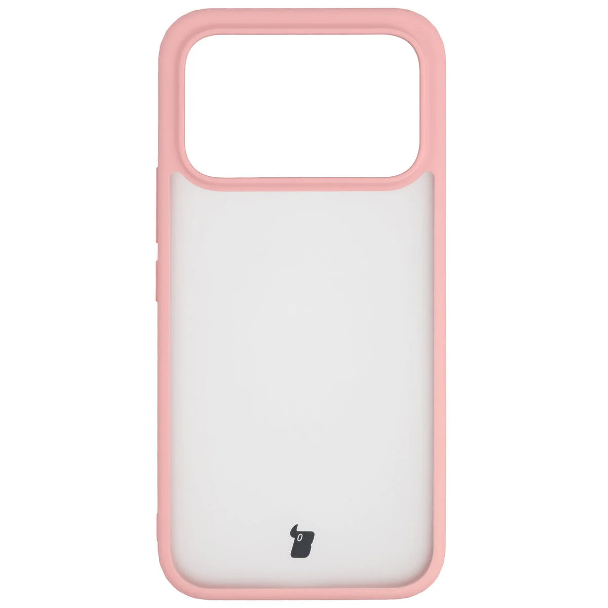 Handyhülle für Xiaomi POCO F9 Ultra, Bizon Case Angelo, Semitransparent mit hellrosem Rahmen (2/6)