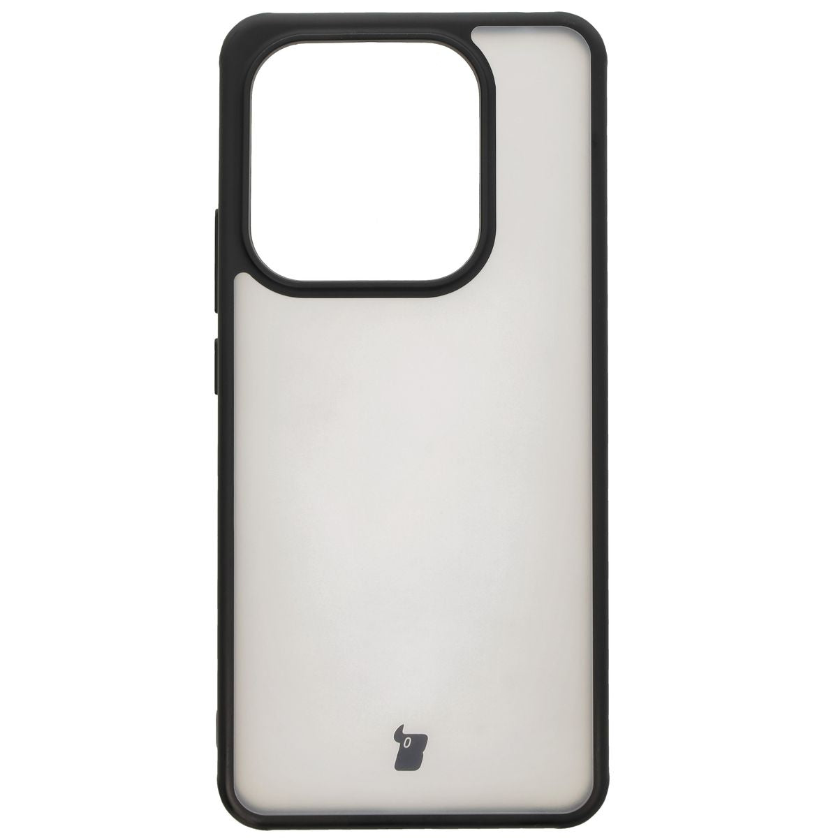 Handyhülle für Xiaomi Redmi Note 14 5G, Bizon Case Angelo, Durchscheinend mit schwarzem Rahmen