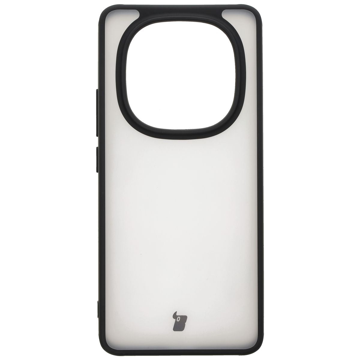 Handyhülle für Xiaomi Redmi Note 14 Pro 5G / 14 Pro Plus 5G / Poco X7, Bizon Case Angelo, Durchscheinend mit schwarzem Rahmen