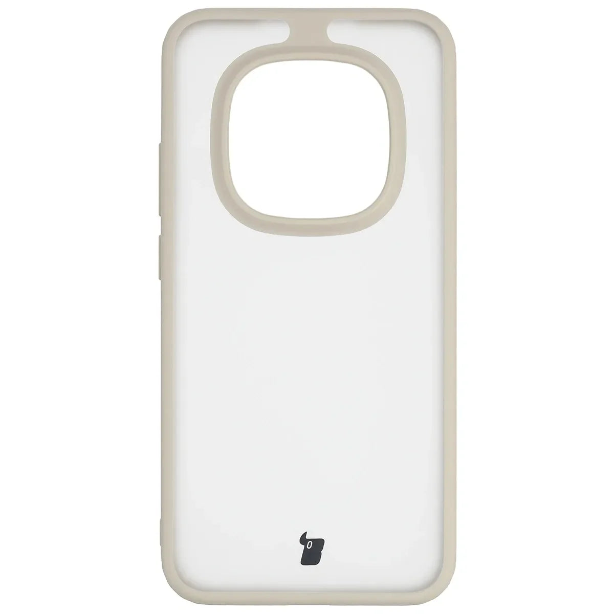 Handyhülle für Xiaomi Redmi Note 15 Pro 5G, Bizon Case Angelo, Semitransparent mit beigem Rahmen