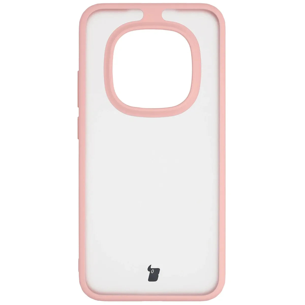 Handyhülle für Xiaomi Redmi Note 15 Pro 5G, Bizon Case Angelo, Semitransparent mit hellrosa Rahmen