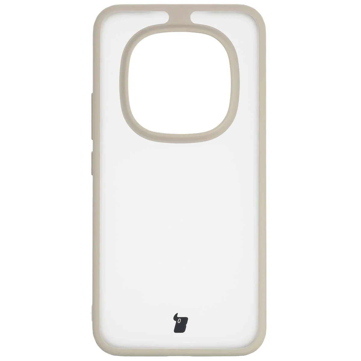 Handyhülle für Xiaomi Redmi Note 15 Pro Plus 5G / POCO M8 Pro 5G, Bizon Case Angelo, Semitransparent mit beigem Rahmen
