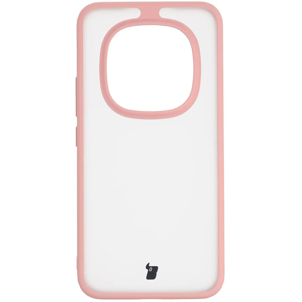 Handyhülle für Xiaomi Redmi Note 15 Pro Plus 5G / POCO M8 Pro 5G, Bizon Case Angelo, Semitransparent mit hellrosa Rahmen