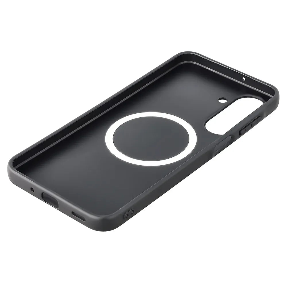 Hülle mit Handgelenkband für Galaxy A18 4G/5G / A17 4G/5G, Bizon Case CarbO, Schwarz (5/6)