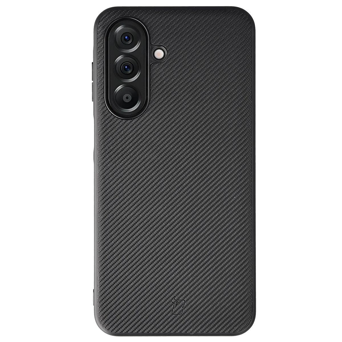 Hülle mit Handgelenkband für Galaxy A27 5G, Bizon Case CarbO, Schwarz