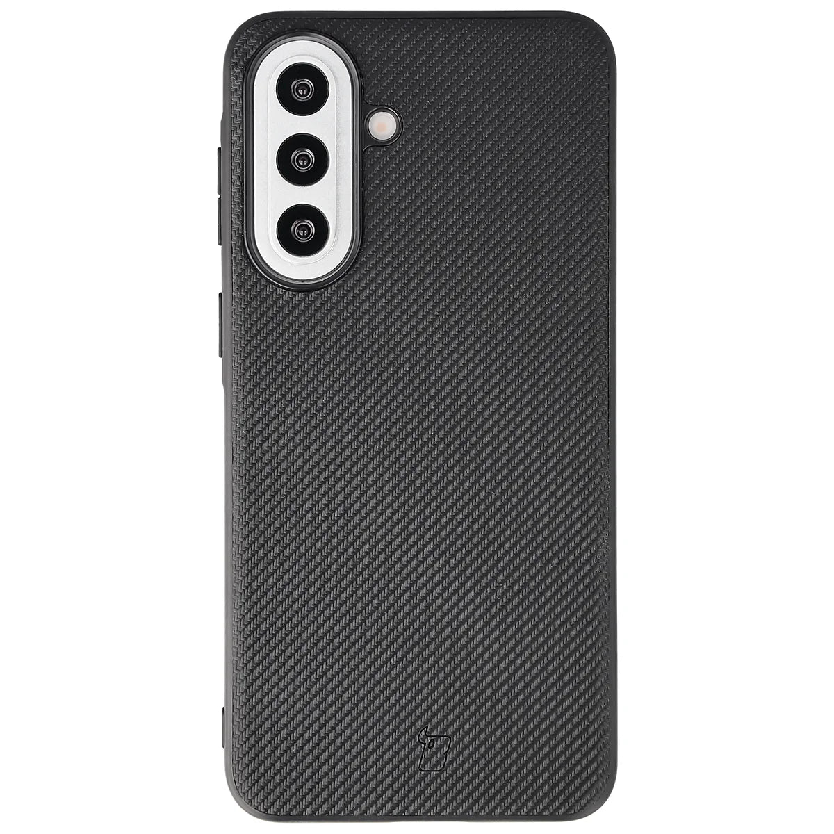 Hülle mit Handgelenkband für Galaxy A57 5G, Bizon Case CarbO, Schwarz