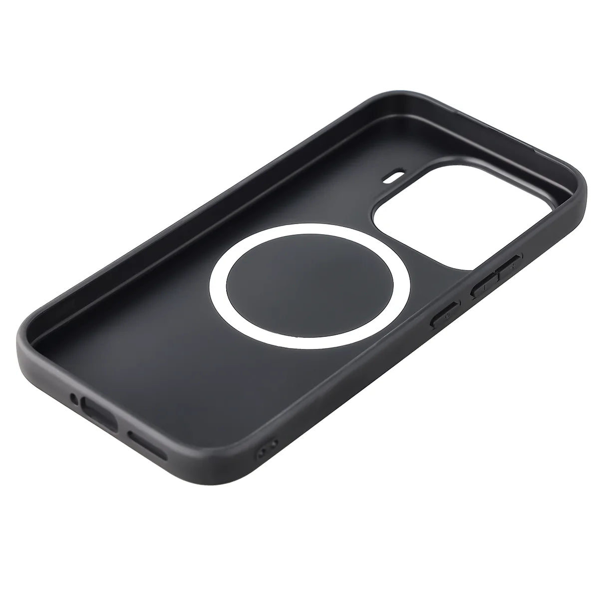 Hülle mit Handgelenkband für Xiaomi 17T, Bizon Case CarbO, Schwarz