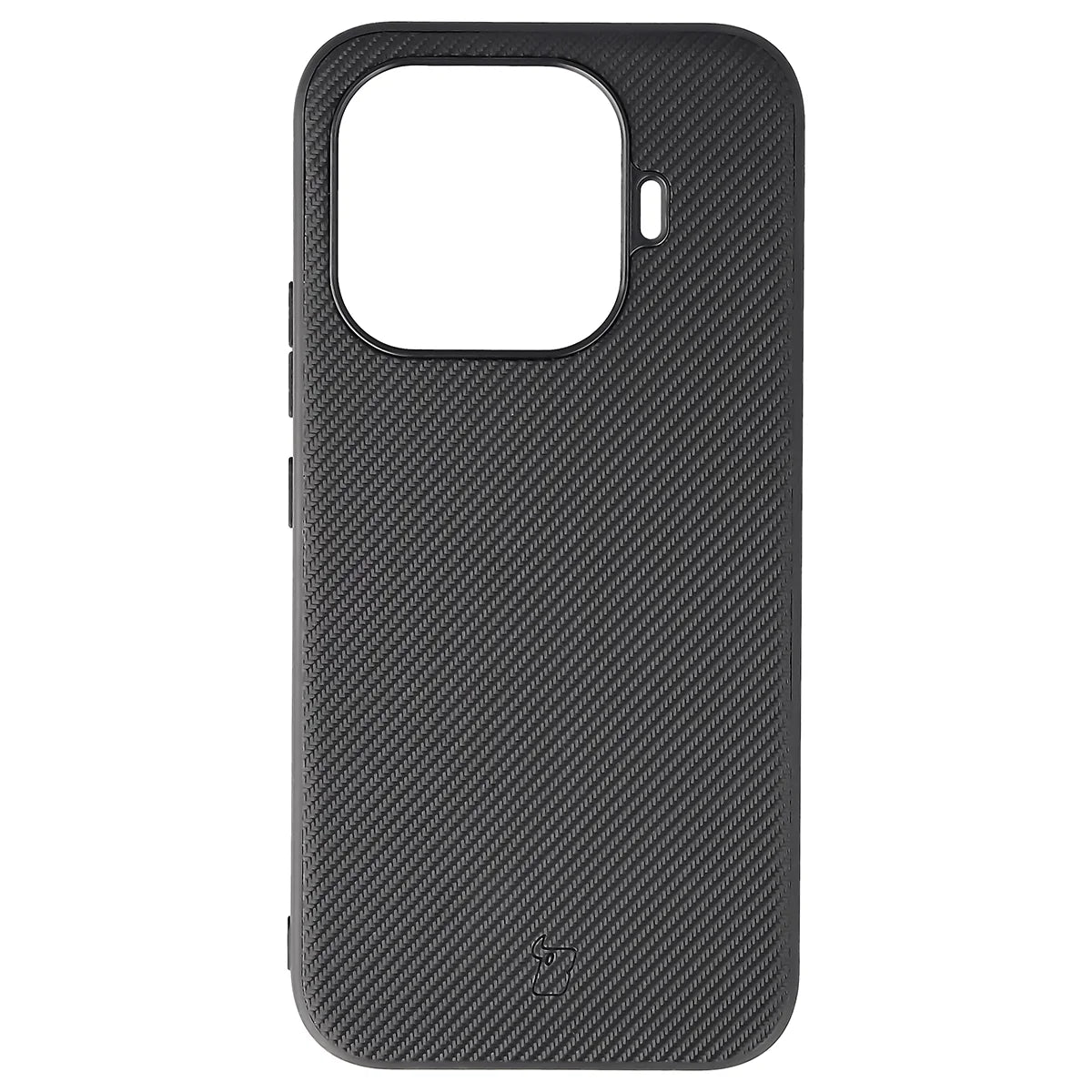 Hülle mit Handgelenkband für Xiaomi 17T Pro, Bizon Case CarbO, Schwarz