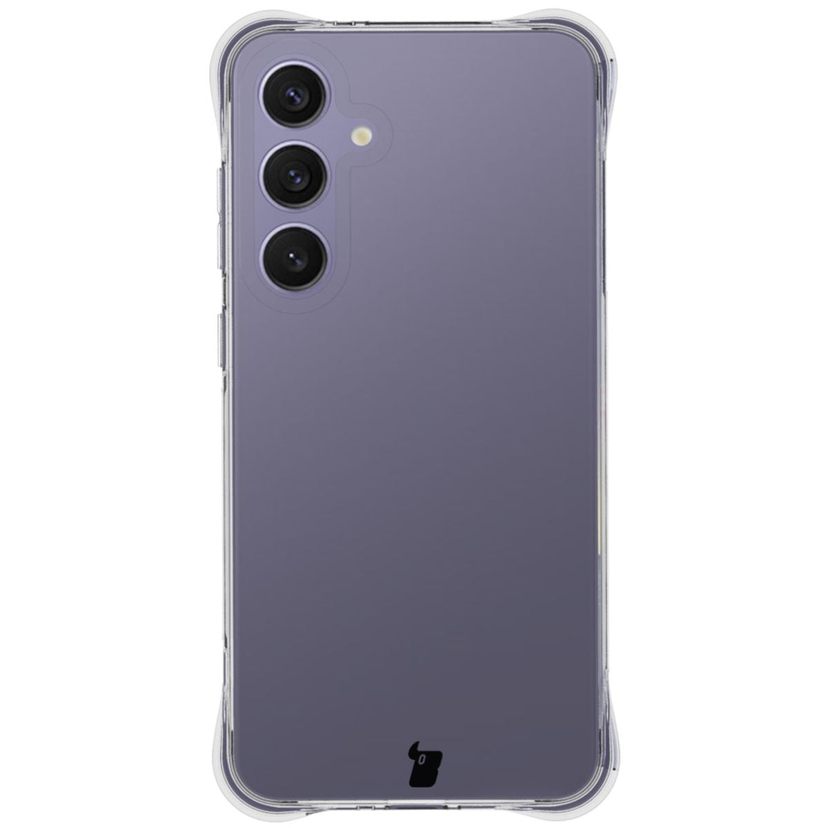 Schutzhülle + 2x gehärtetes Glas + Kameraschutz für Galaxy S24 FE, Bizon Case Clear Pack, Transparent