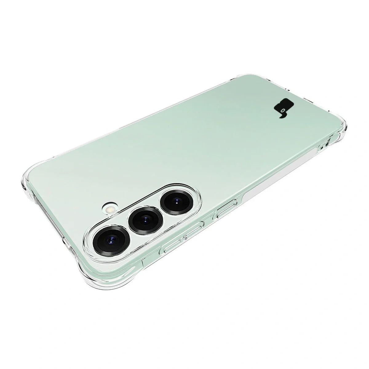 Schutzhülle + 2x gehärtetes Glas für Galaxy S25 FE, Bizon Case Clear Pack, Transparent