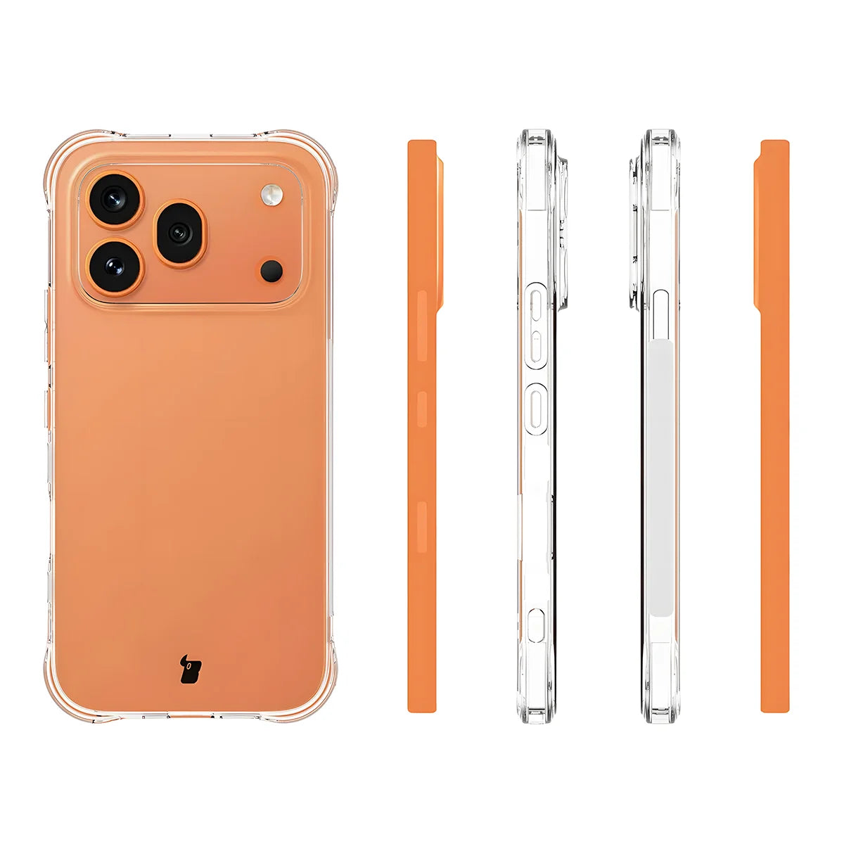 Handyhülle + 2x Folie für Honor 600 Pro 5G, Bizon Case Clear Pack, Transparent