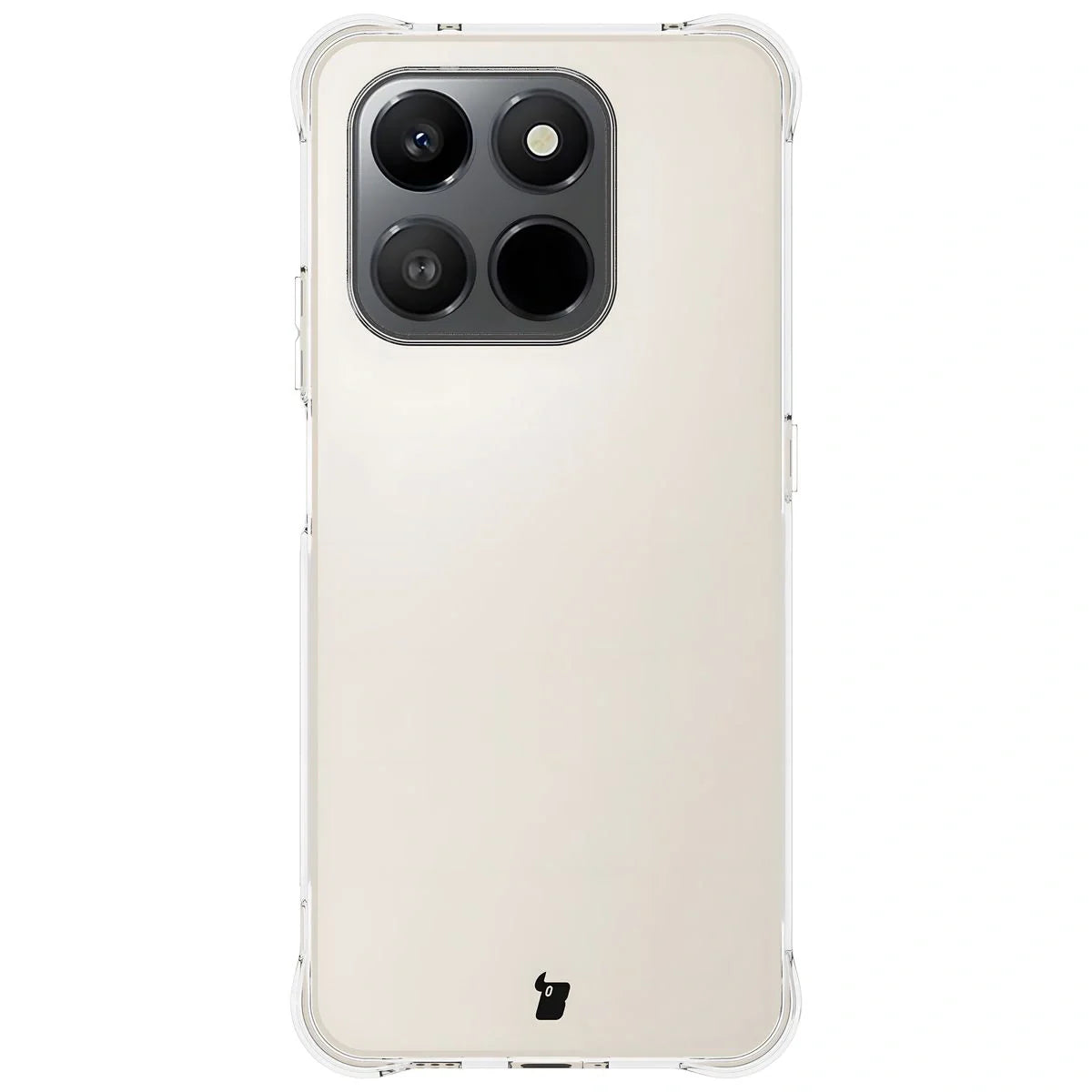 Handyhülle + 2x Folie für Honor X7d / Honor 400 Smart, Bizon Case Clear Pack, Transparent