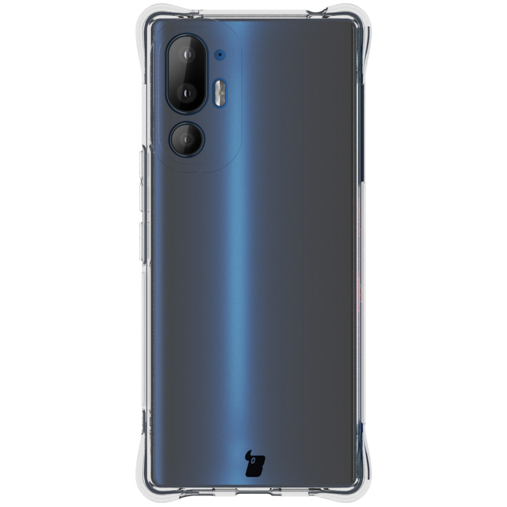 Schutzhülle + 2x Folie für HTC U24 Pro, Bizon Case Clear Pack, Transparent