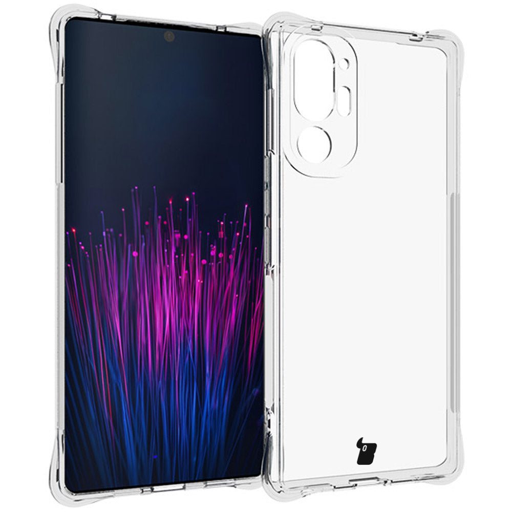 Schutzhülle + 2x Folie für HTC U24 Pro, Bizon Case Clear Pack, Transparent