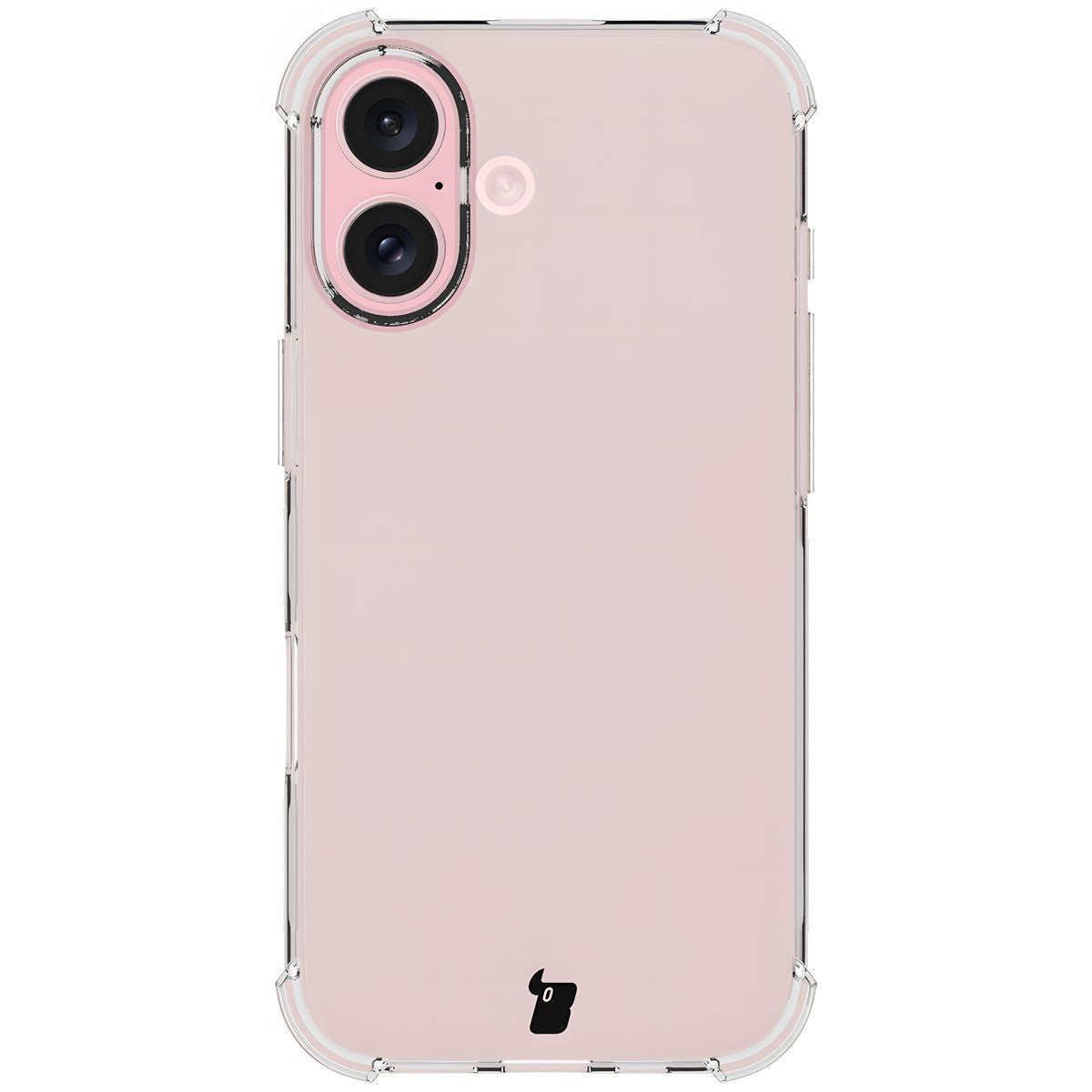 Schutzhülle + 2x gehärtetes Glas + Kameraschutz für iPhone 16, Bizon Case Clear Pack, Transparent