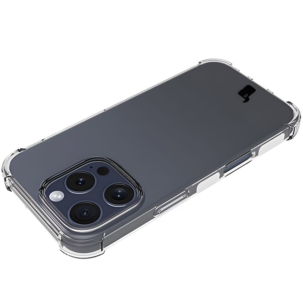 Handyhülle + 2x Folie + Kameraschutz für iPhone 16 Pro, Bizon Case Clear Pack, Transparent
