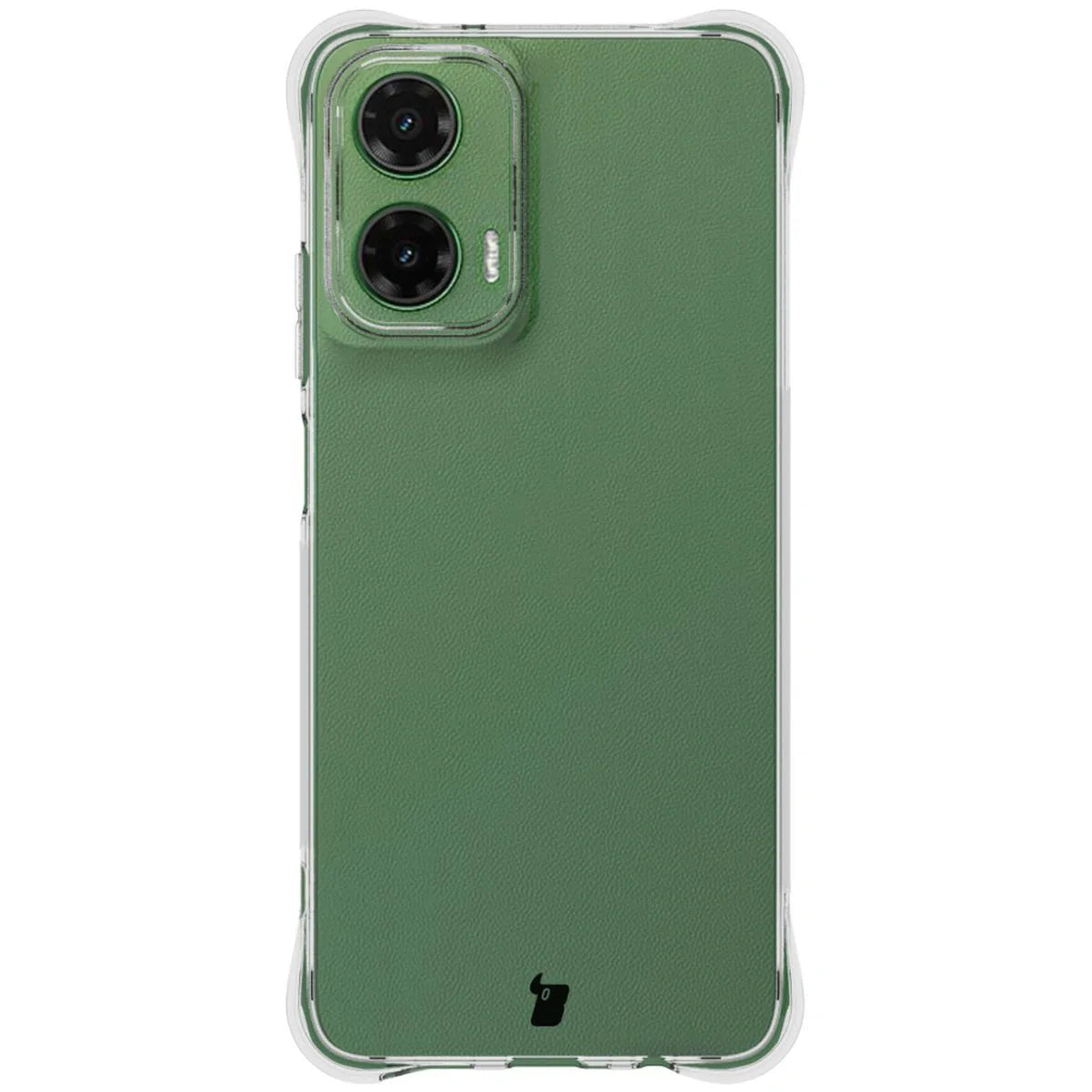 Handyhülle + 2x Folie für Motorola Moto G35 5G, Bizon Case Clear Pack, Transparent