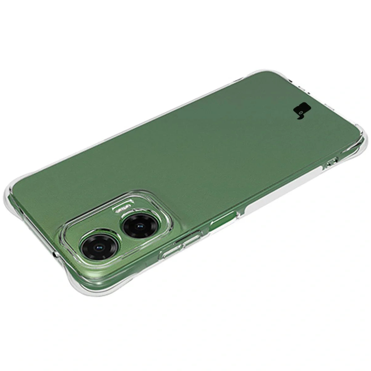 Handyhülle + 2x Folie für Motorola Moto G35 5G, Bizon Case Clear Pack, Transparent