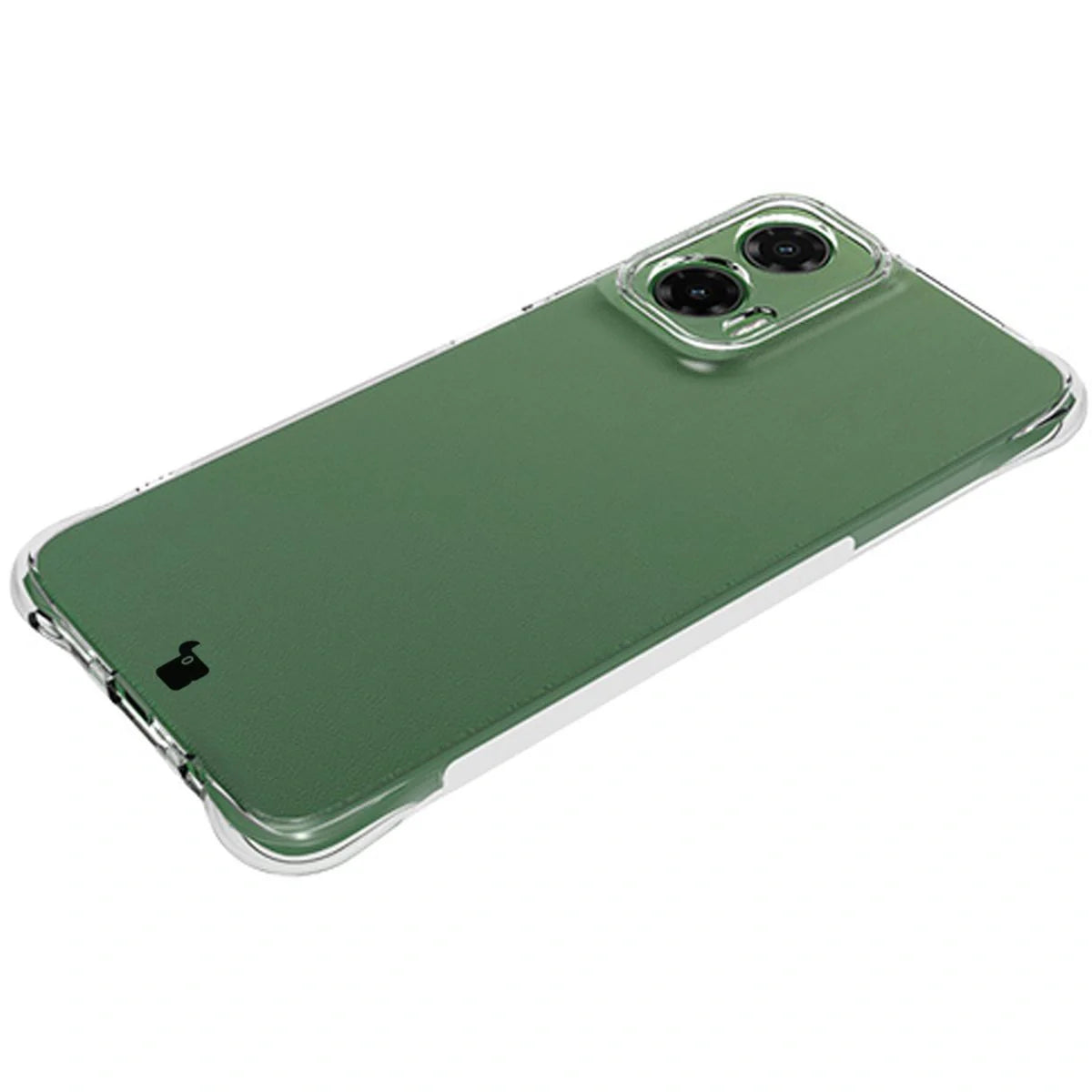 Handyhülle + 2x Folie für Motorola Moto G35 5G, Bizon Case Clear Pack, Transparent