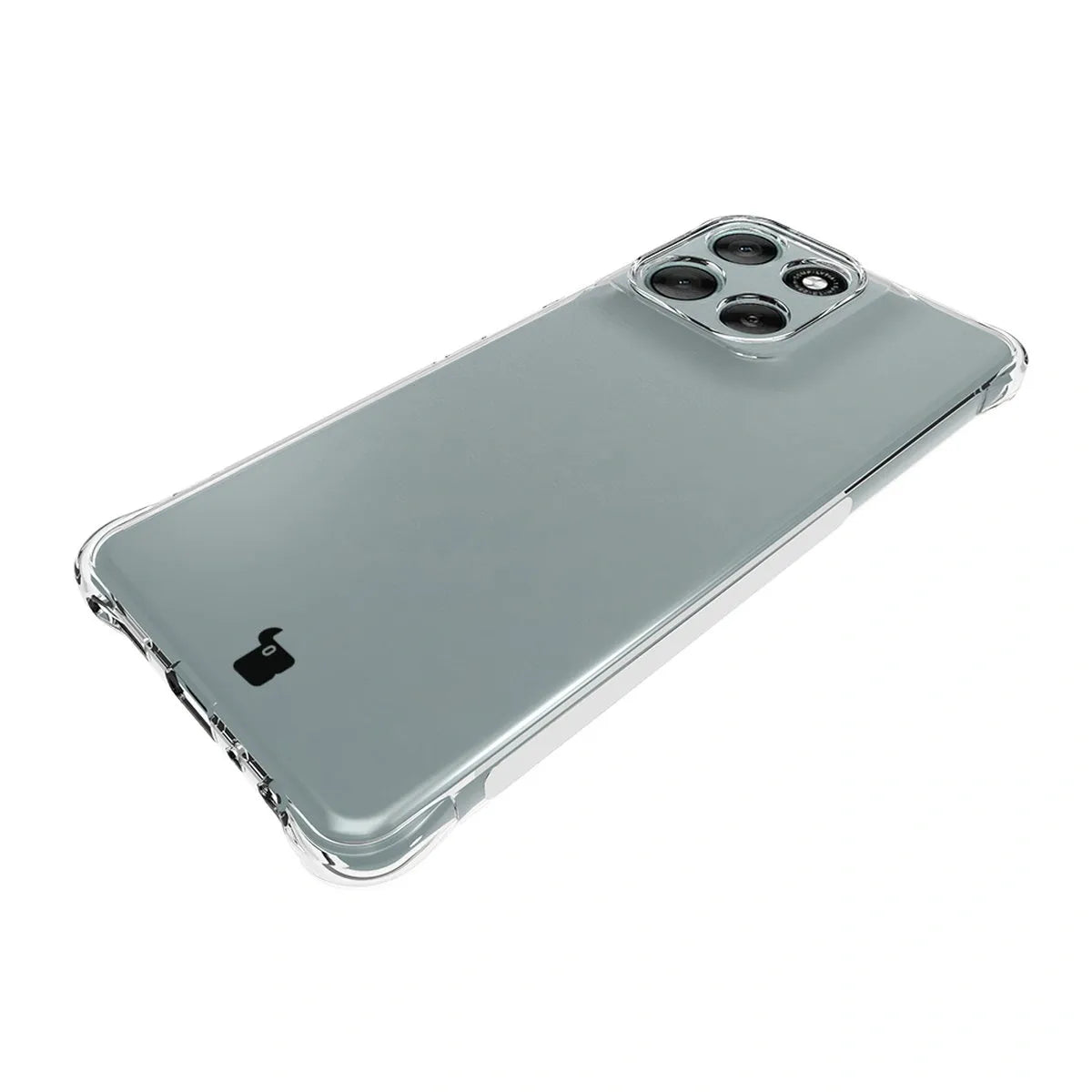 Schutzhülle + 2x gehärtetes Glas für Motorola Moto G56 5G, Bizon Case Clear Pack, Transparent