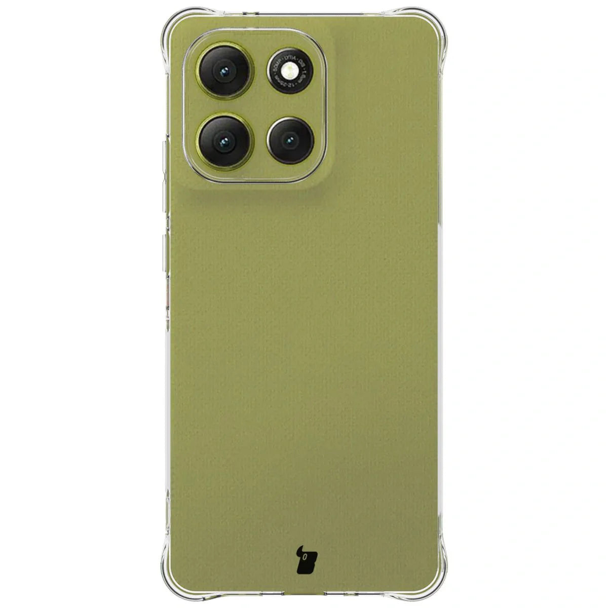 Handyhülle + 2x Folie für Motorola Moto G86 5G, Bizon Case Clear Pack, Transparent