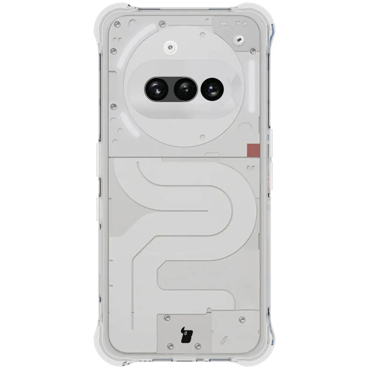 Schutzhülle + 2x gehärtetes Glas für Nothing Phone (3a), Bizon Case Clear Pack, Transparent