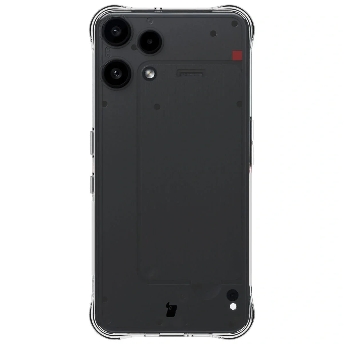 Schutzhülle + 2x gehärtetes Glas für Nothing Phone (3a) Lite, Bizon Case Clear Pack, Transparent