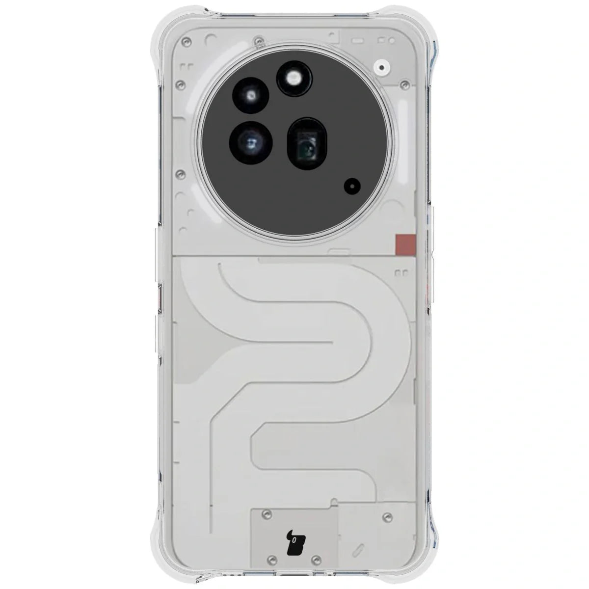 Schutzhülle + 2x gehärtetes Glas für Nothing Phone (3a) Pro, Bizon Case Clear Pack, Transparent